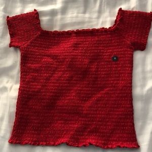 Hollister Red Crop Top